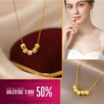 Five Blessings Necklace Woman Love Transfer Gold - Plated Moisture Light Luxury Jewellery Necklace