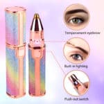 2 in 1 Flawless Eyebrow Hair Remover Stylish & Fashionable Rechargeable Facial Hair Trimmer for Women Painless